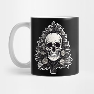 Christmas tree skull Mug